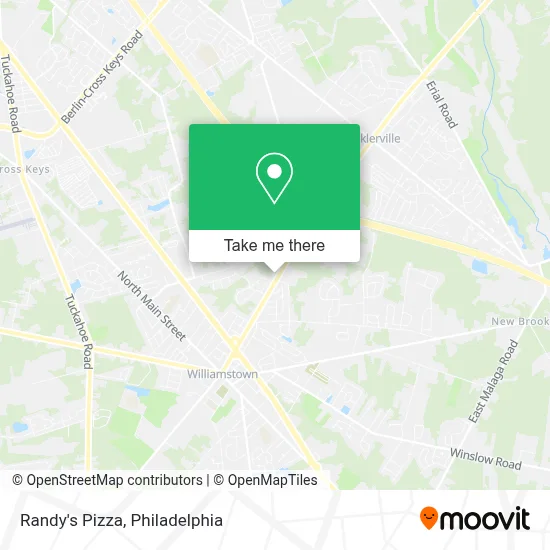 Randy's Pizza map