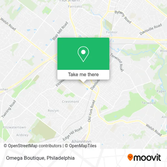 Omega Boutique map