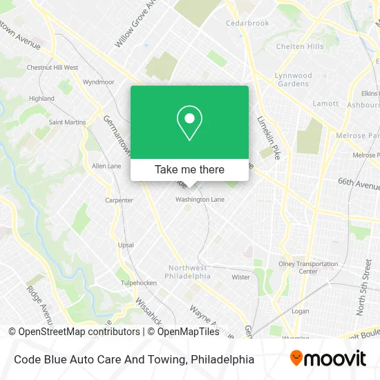 Code Blue Auto Care And Towing map