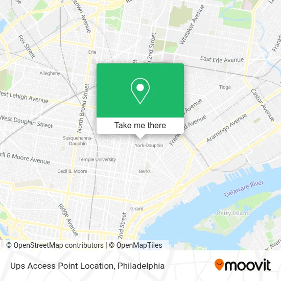 Ups Access Point Location map