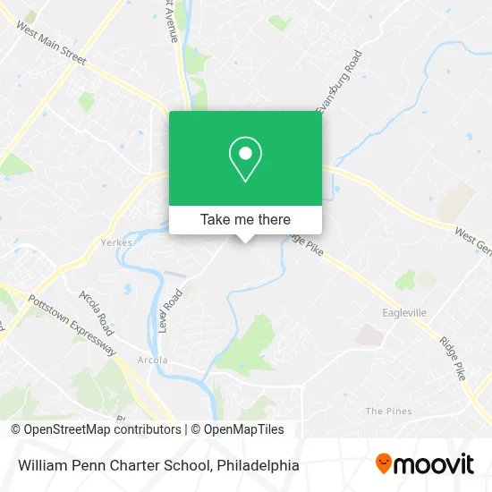 William Penn Charter School map