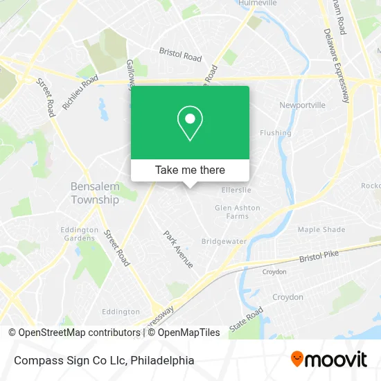 Compass Sign Co Llc map