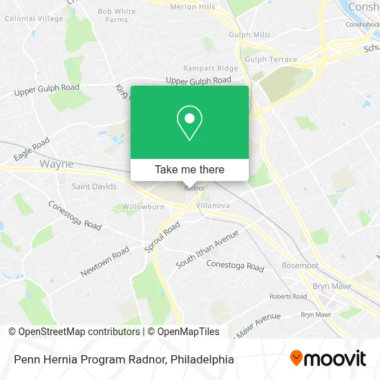 Penn Hernia Program Radnor map
