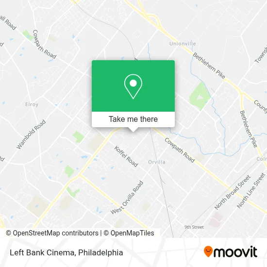 Left Bank Cinema map