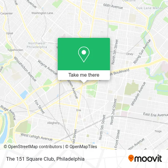 The 151 Square Club map