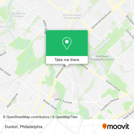Dunkin' map