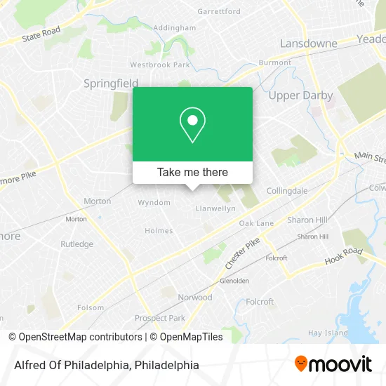 Alfred Of Philadelphia map