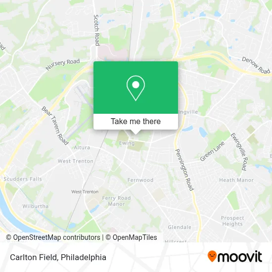 Carlton Field map