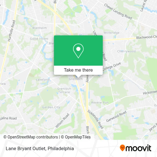Lane Bryant Outlet map
