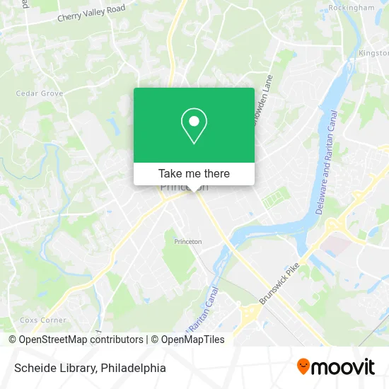 Scheide Library map