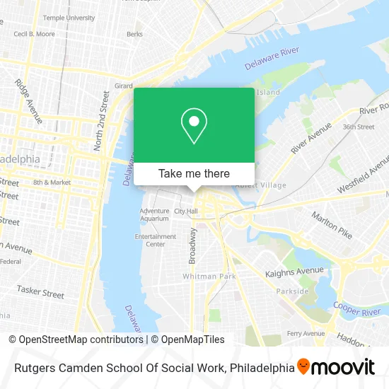 Rutgers Camden School Of Social Work map