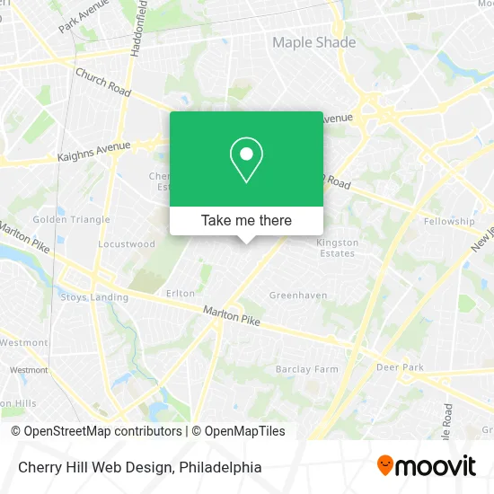 Cherry Hill Web Design map