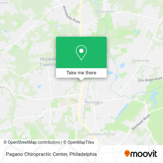 Pagano Chiropractic Center map