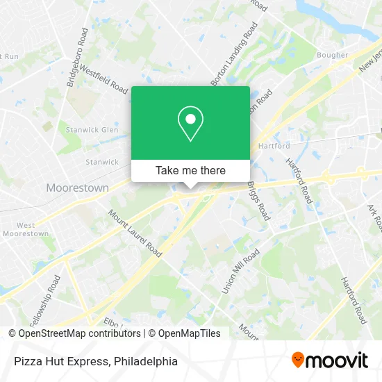 Pizza Hut Express map