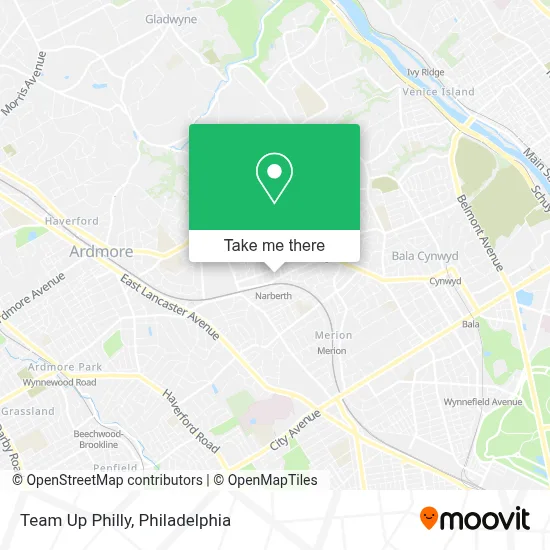 Team Up Philly map