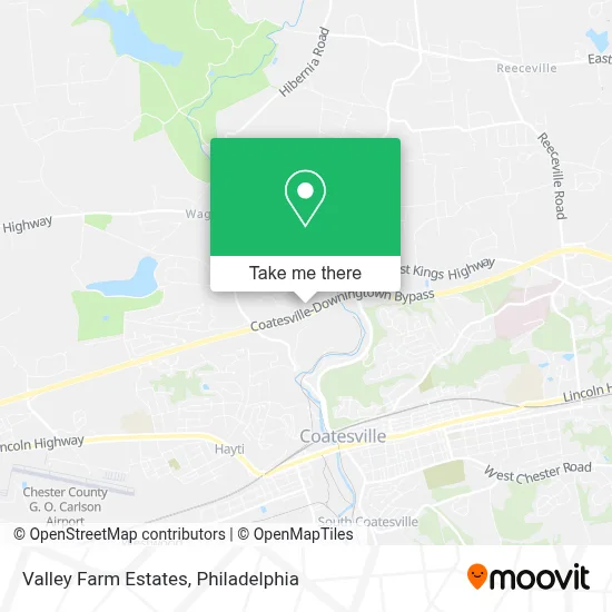 Valley Farm Estates map