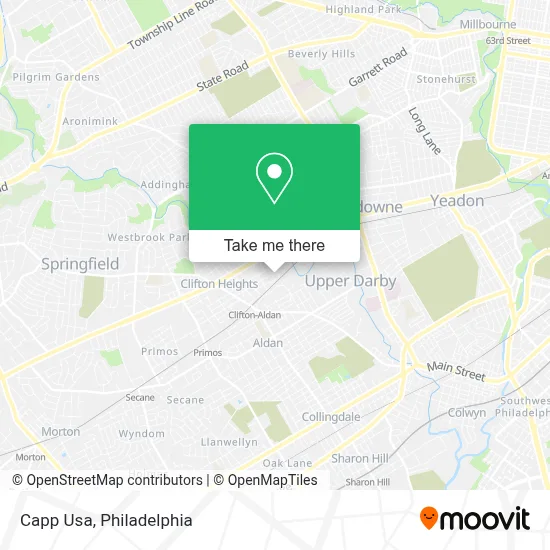 Capp Usa map