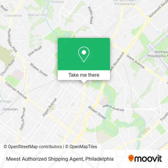 Meest Authorized Shipping Agent map