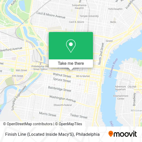 Finish Line (Located Inside Macy'S) map
