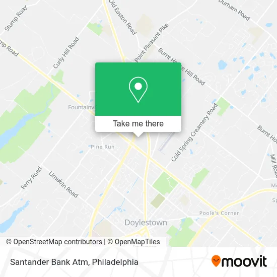 Santander Bank Atm map