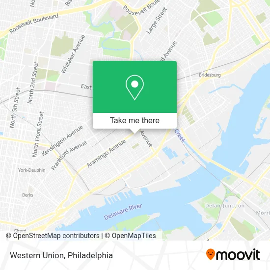 Western Union map