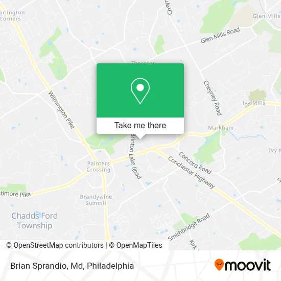 Brian Sprandio, Md map