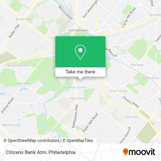 Citizens Bank Atm map