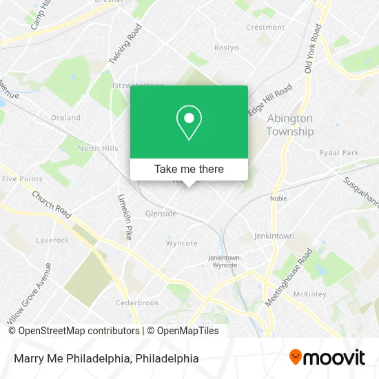 Marry Me Philadelphia map
