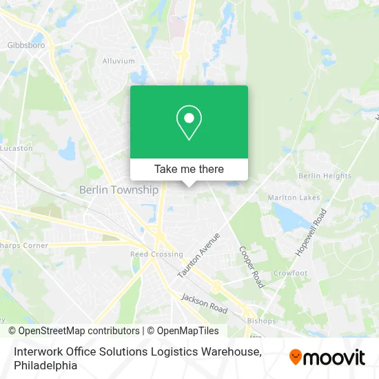 Interwork Office Solutions Logistics Warehouse map
