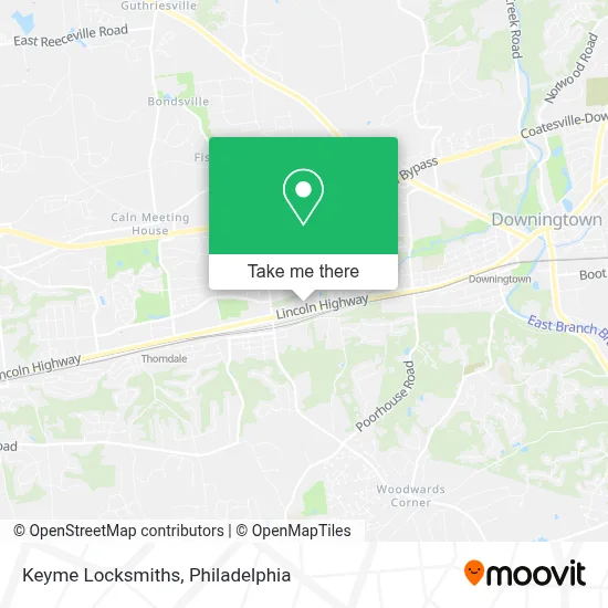 Keyme Locksmiths map