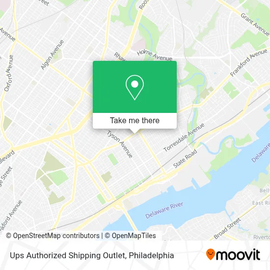 Ups Authorized Shipping Outlet map