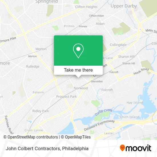 John Colbert Contractors map