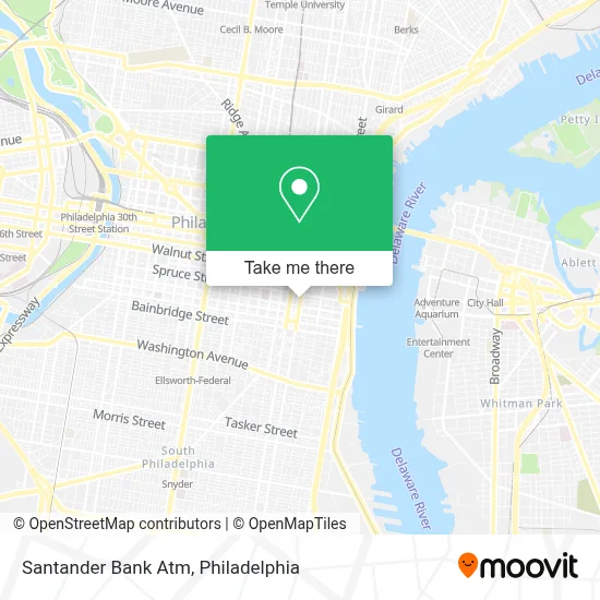 Santander Bank Atm map