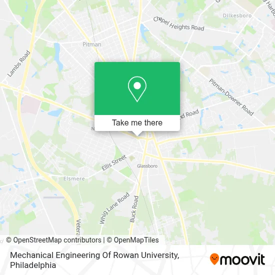 Mechanical Engineering Of Rowan University map