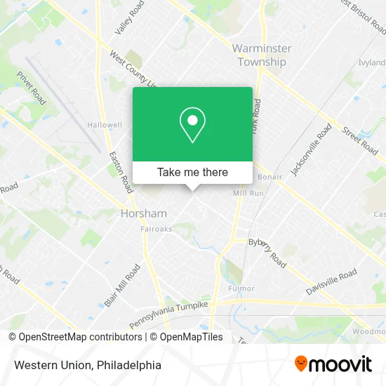 Western Union map