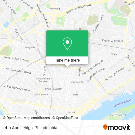 4th And Lehigh map