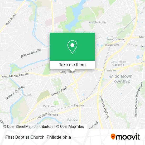 First Baptist Church map