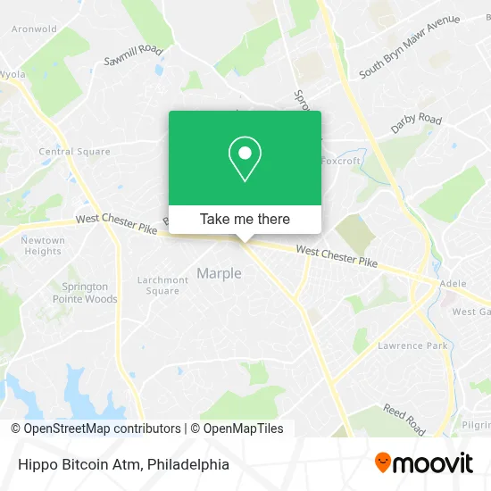 Hippo Bitcoin Atm map
