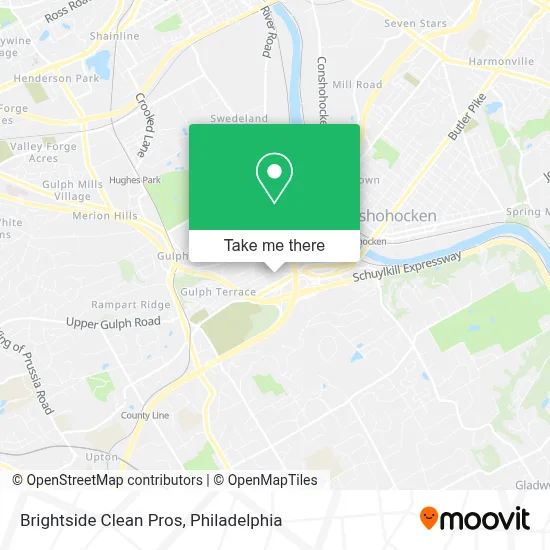 Brightside Clean Pros map