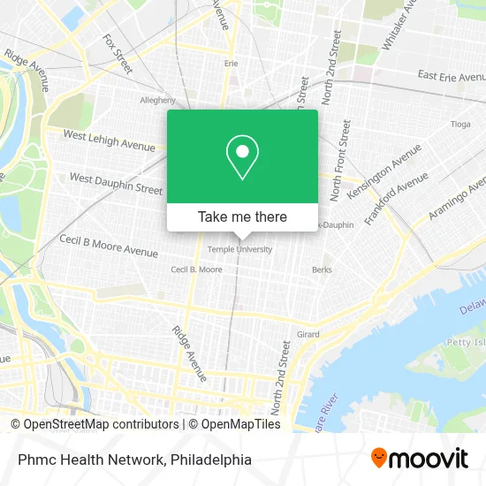 Phmc Health Network map