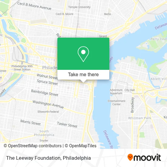 The Leeway Foundation map
