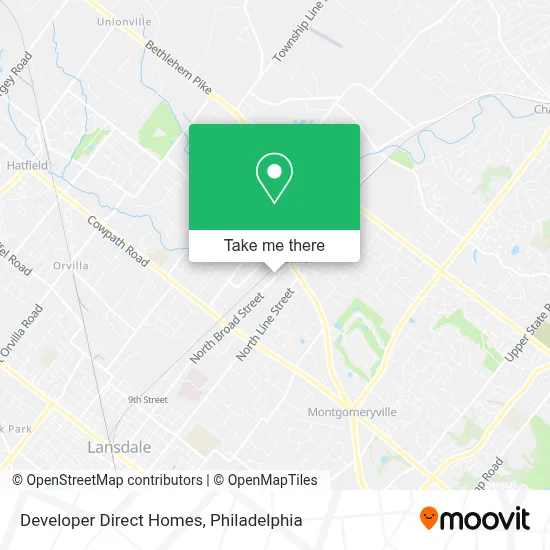 Developer Direct Homes map