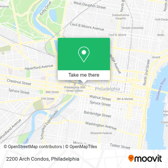 2200 Arch Condos map