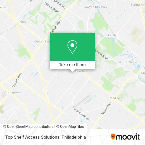 Top Shelf Access Solutions map