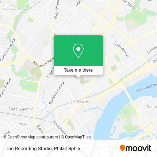 Tno Recording Studio map