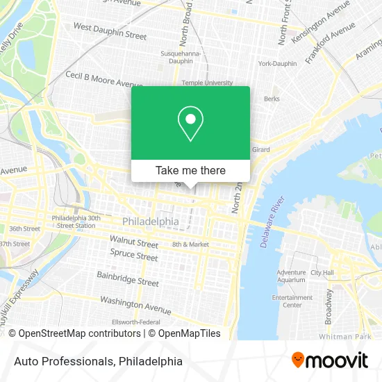 Auto Professionals map
