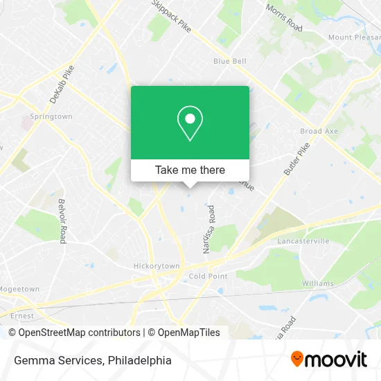 Gemma Services map