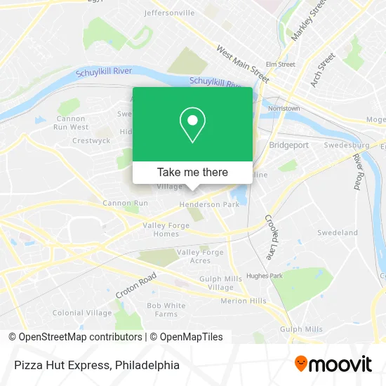 Pizza Hut Express map