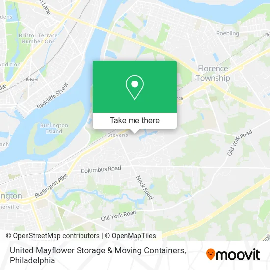 United Mayflower Storage & Moving Containers map