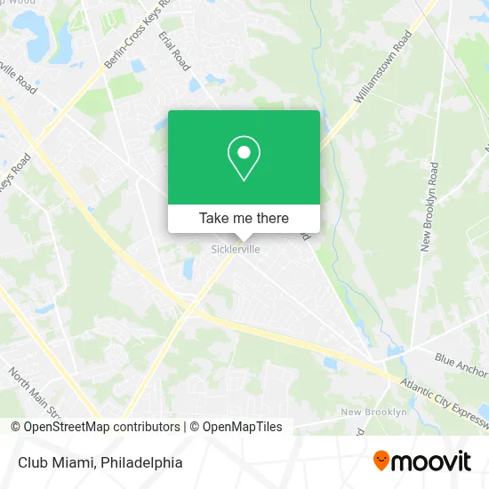 Club Miami map